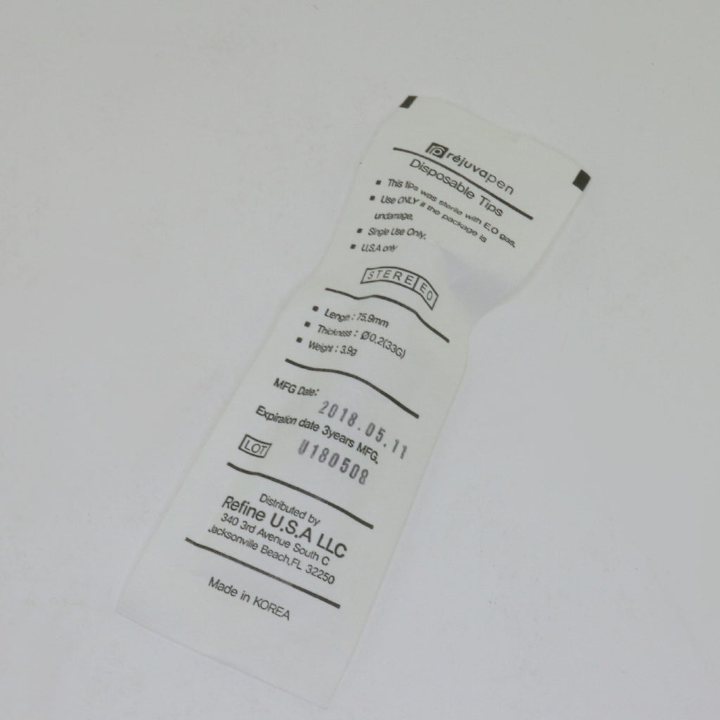 Refine RejuvaPen Rejuva Pen Microneedle Tip RP 2.5 Single (1) EXP 2021