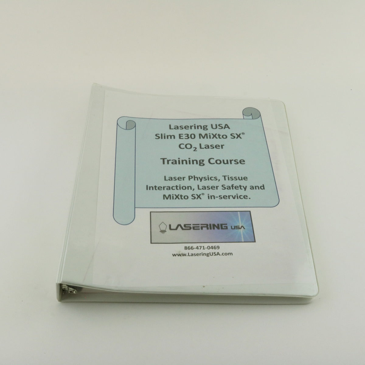 Lasering USA Slim E30 MiXto SX CO2 Laser Training Course Book