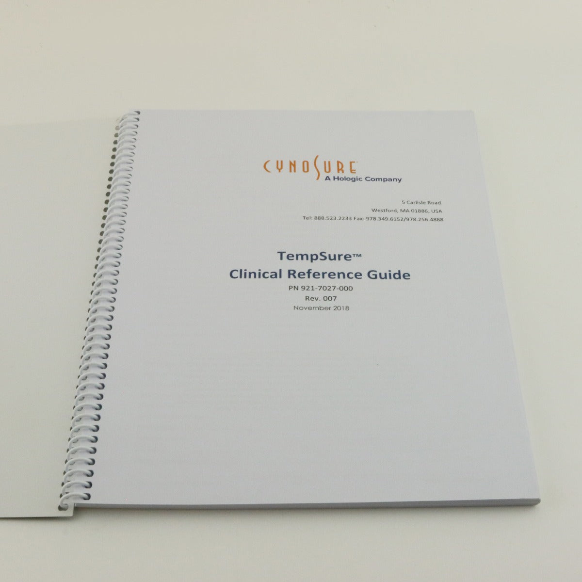 2018 Cynosure TempSure Envi Clinical Reference Guide 921-7027-000 REV 7