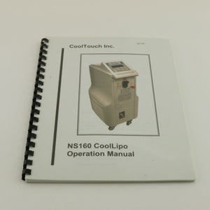 2007 New Star NS160 CoolLipo NdYAG Laser User Operator Manual 7115-0035 REV A