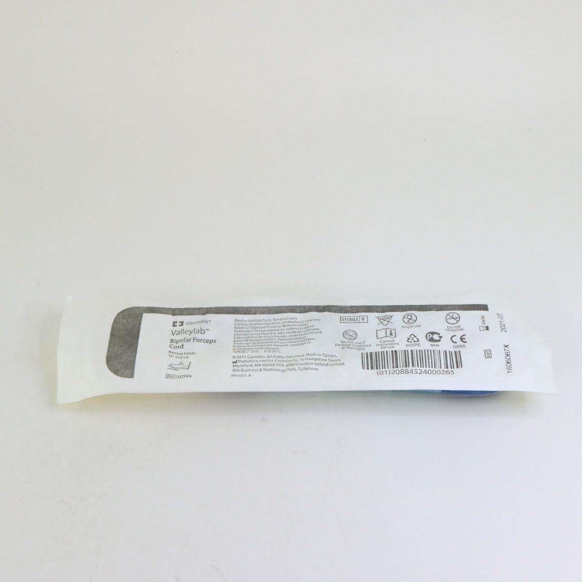 Covidien E0509 Valleylab Bipolar Forceps Cord Cable Banana Leads 12ft EXP 2021