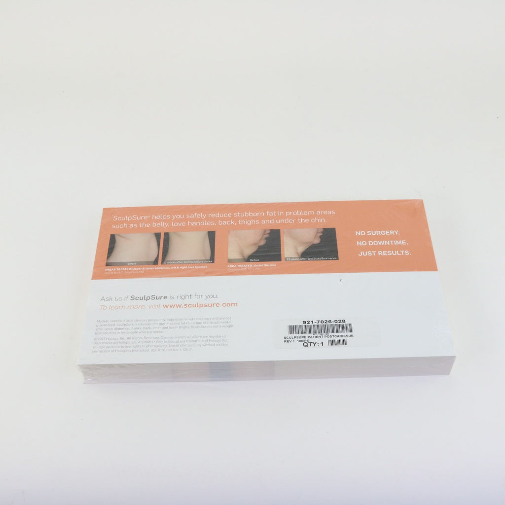 2017 Cynosure SculpSure Submental Patient Marketing Postcards 921-7026-028
