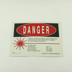 Sciton Erbium 2940 Laser Treatment Room Danger Eye Protection Warning Sign 8x10"