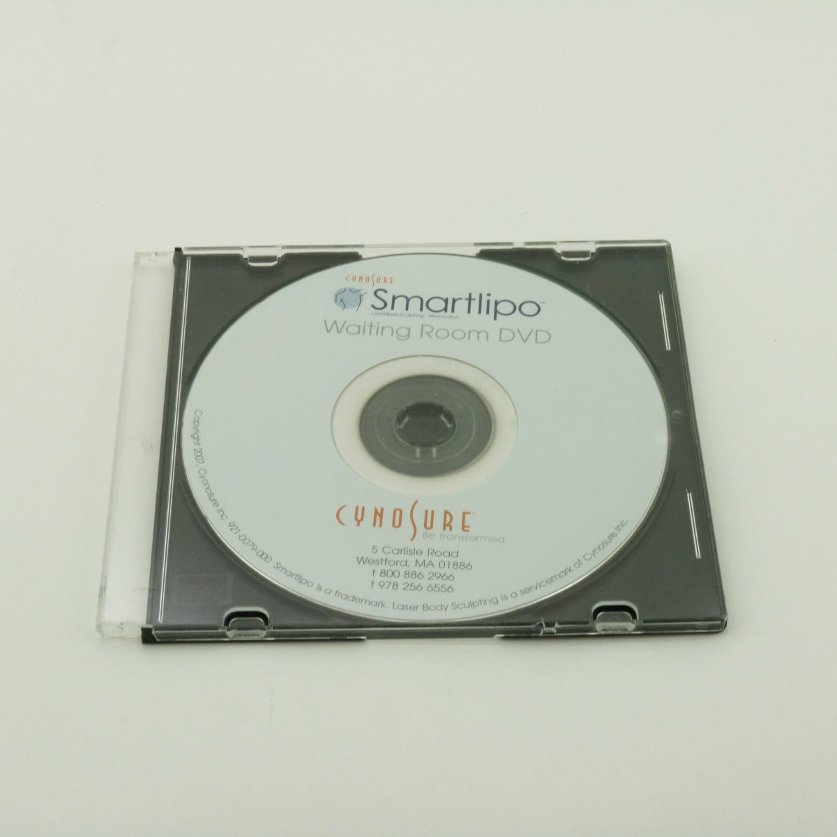 2007 Cynosure SmartLipo Patient Waiting Room DVD 921-0079-000