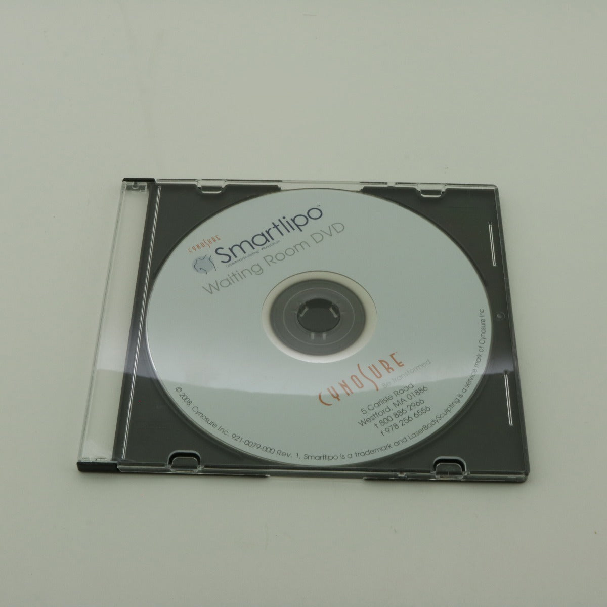 2008 Cynosure SmartLipo Patient Waiting Room DVD 921-0079-000