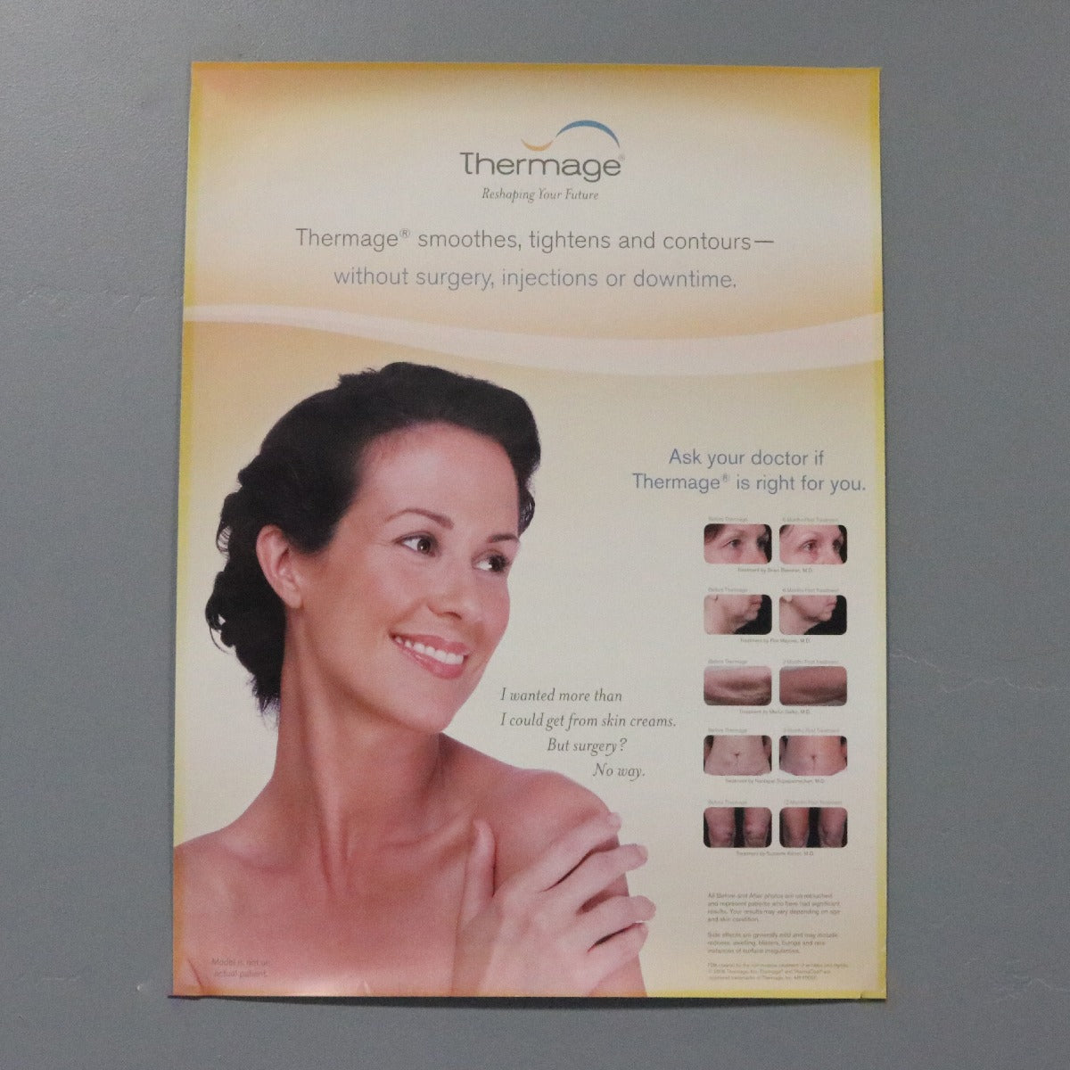2006 Solta Thermage Skin Tightening Marketing Poster 18x24" MK1005C