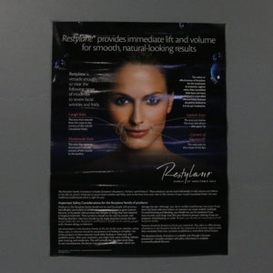 2012 Restylane Face Filler Marketing 18x24" Peel & Stick Poster