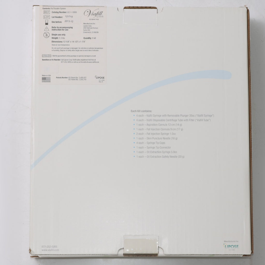Lipose Viafill Fat Transfer System 700rpm Centrifuge Via Fill w/ 5 Kits