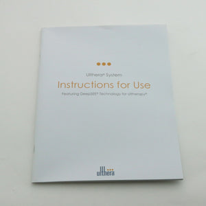 2014 Ulthera DeepSee Instructions For Use Skin Tightening System User Manual