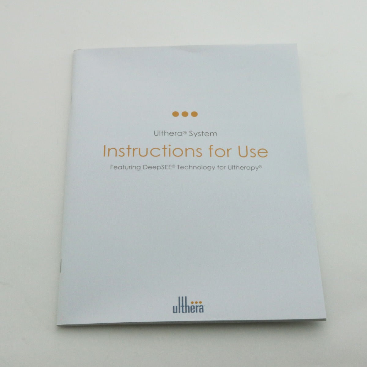 2014 Ulthera DeepSee Instructions For Use Skin Tightening System User Manual