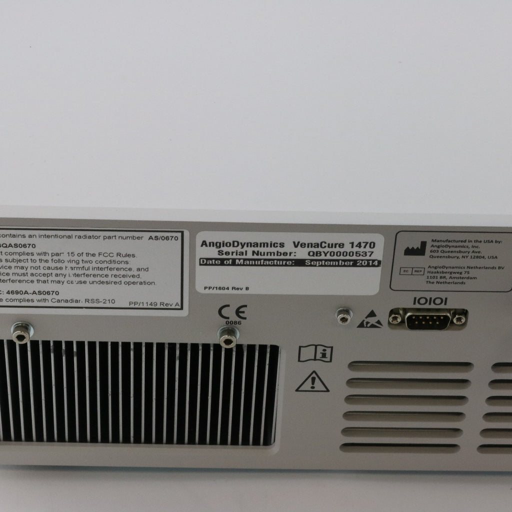 2014 AngioDynamics VenaCure EVLT Indium Phosphate 1470 Vena Cure 12W Vein Laser