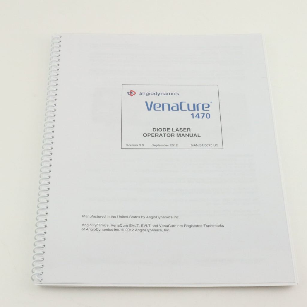 2014 AngioDynamics VenaCure EVLT Indium Phosphate 1470 Vena Cure 12W Vein Laser