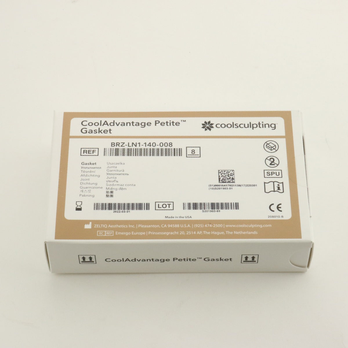 Zeltiq CoolSculpting CoolAdvantage PETITE Gasket BRZ-LN1-140-008 - 8PK - EXPIRED