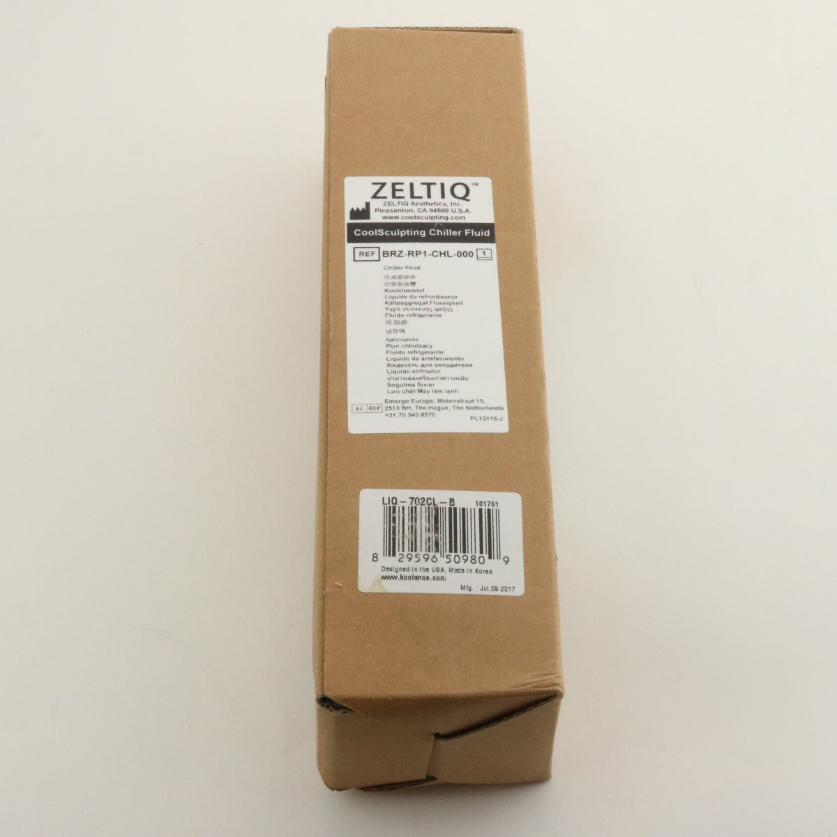 Zeltiq CoolSculpting Chiller Fluid LIQ-702 BRZ-RP1-CHL-000 700ml 24 FL OZ
