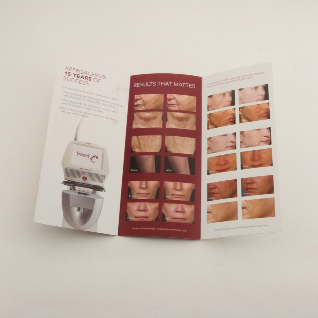 2018 Solta Fraxel Dual 1550/1927 Laser Reveal Your Radiance Brochures 25 Pack