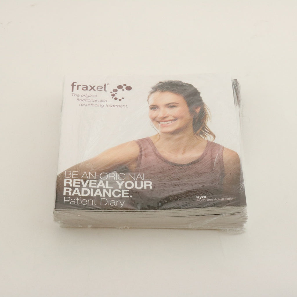 2018 Solta Fraxel Dual 1550/1927 Reveal Radiance Patient Diary Booklets 25 PACK