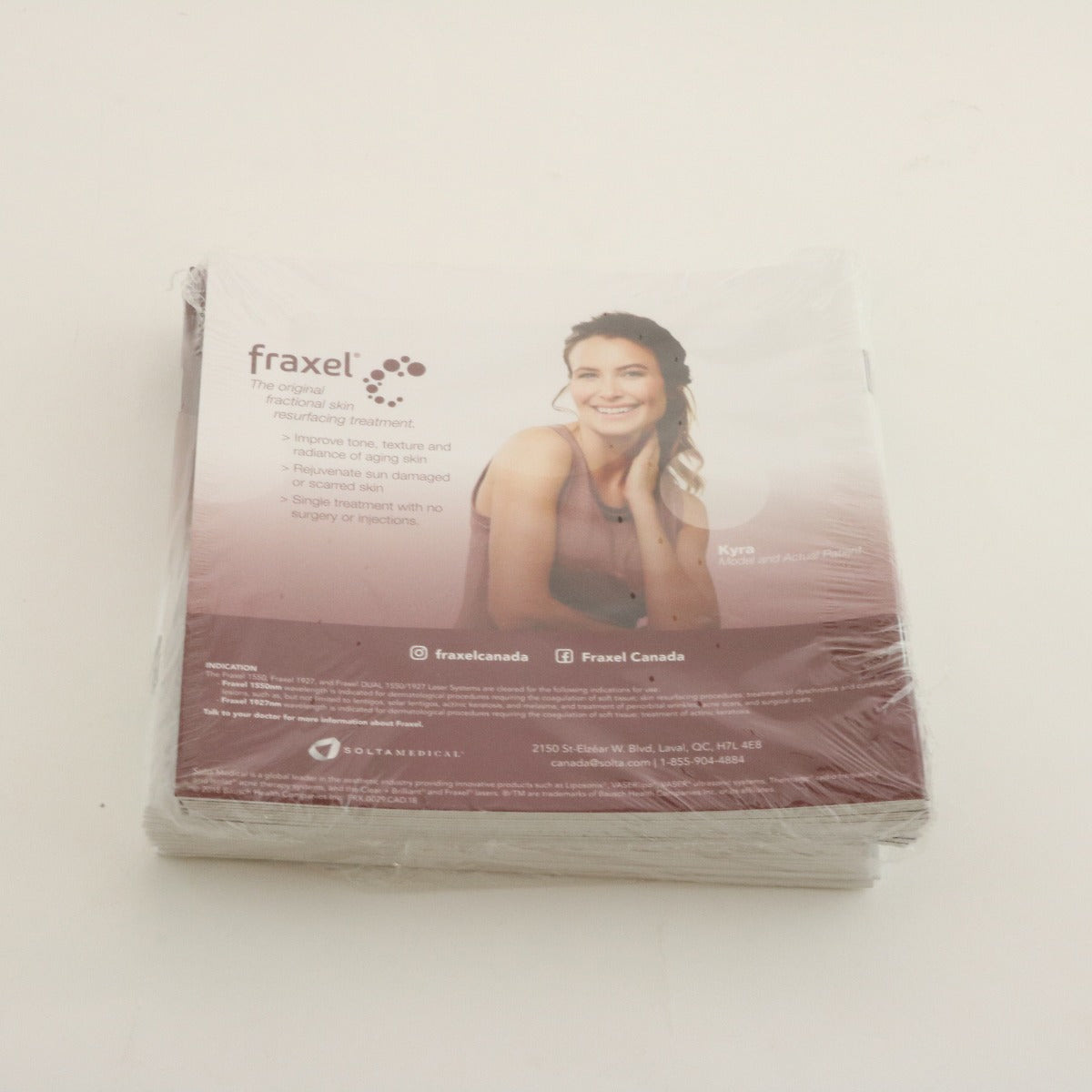 2018 Solta Fraxel Dual 1550/1927 Reveal Radiance Patient Diary Booklets 25 PACK