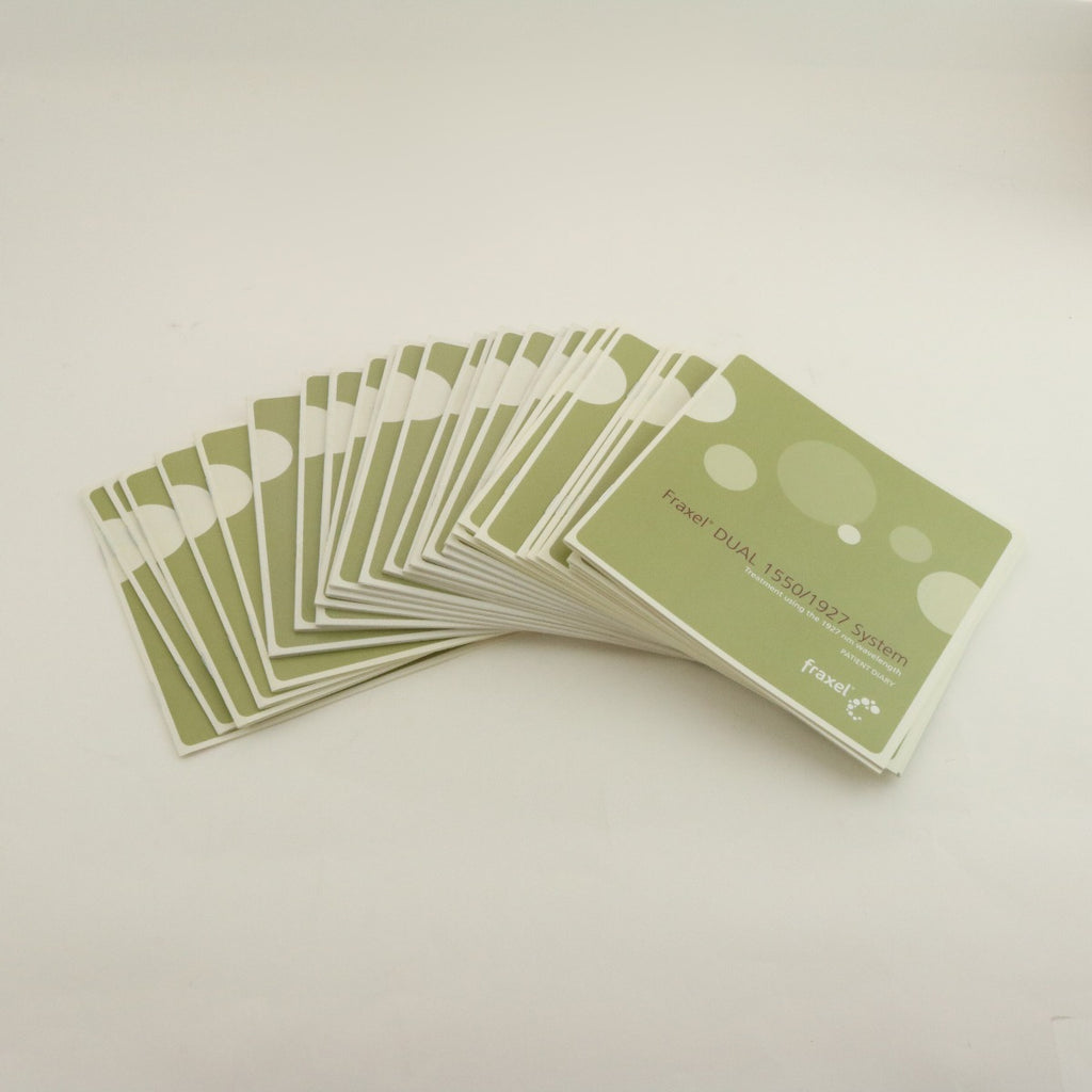 2013 Solta Fraxel Dual 1927nm Skin Resurfacing Patient Diary B&A Booklets 30PACK