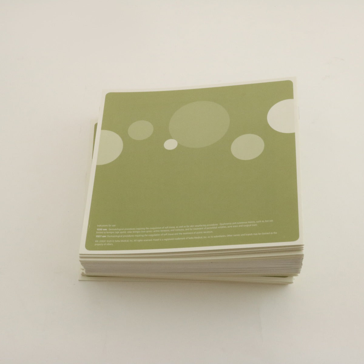 2013 Solta Fraxel Dual 1927nm Skin Resurfacing Patient Diary B&A Booklets 30PACK