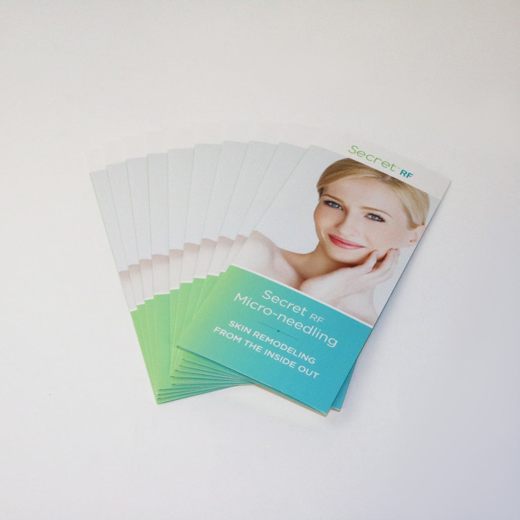 2018 Cutera Secret RF Microneedling Patient Brochures SecretRF 10 Pack