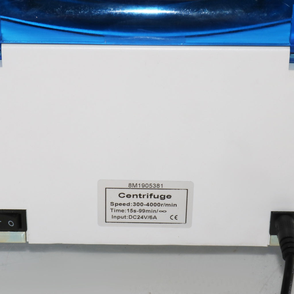 Eclipse Easy Spin PRP Centrifuge Fixed Angle 4000 RPM 2432 RCF 8-Place 4 Tubes