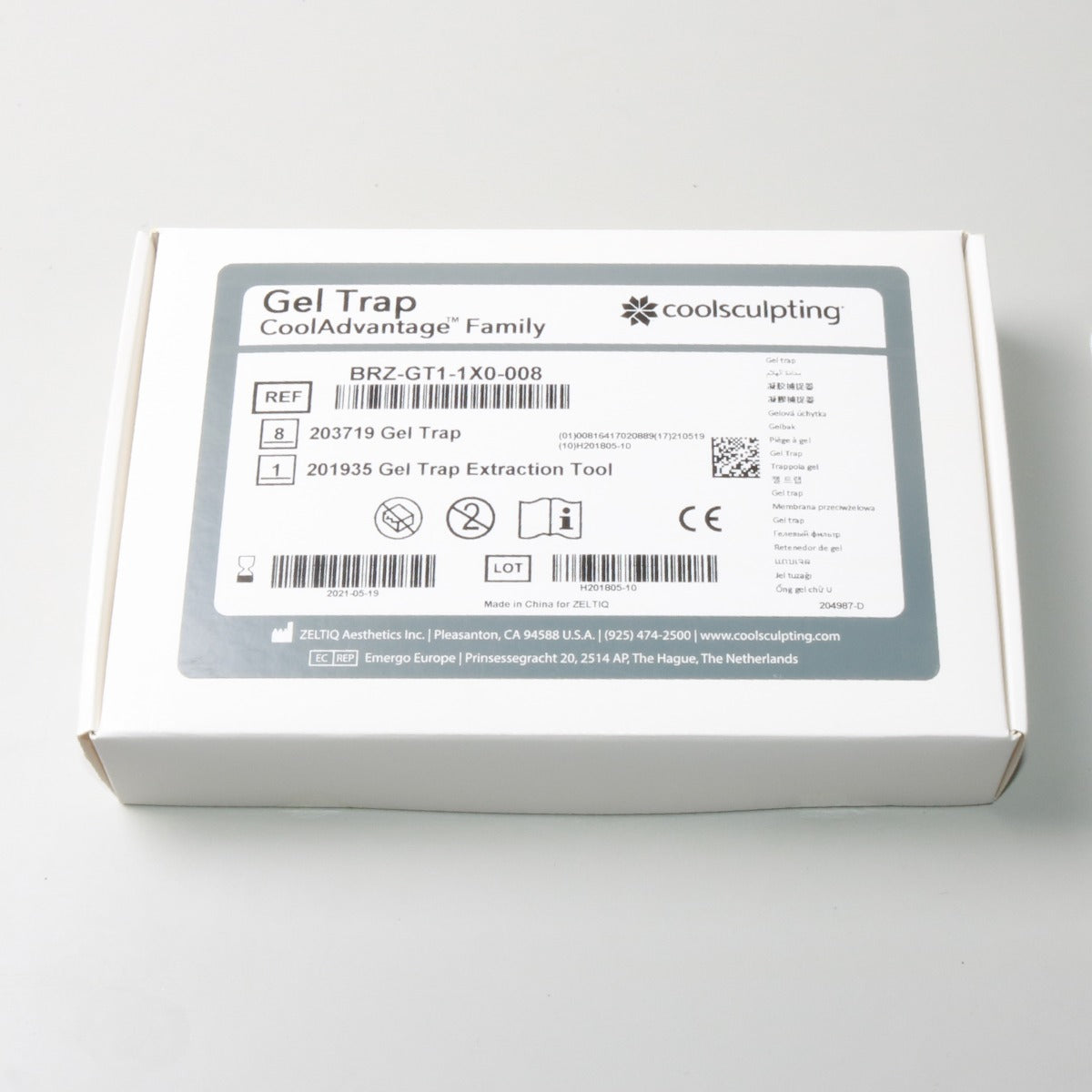 Zeltiq CoolSculpting CoolAdvantage Gel Trap 8Pack BRZ-GT1-1X0-008 EXP 2021-05-19