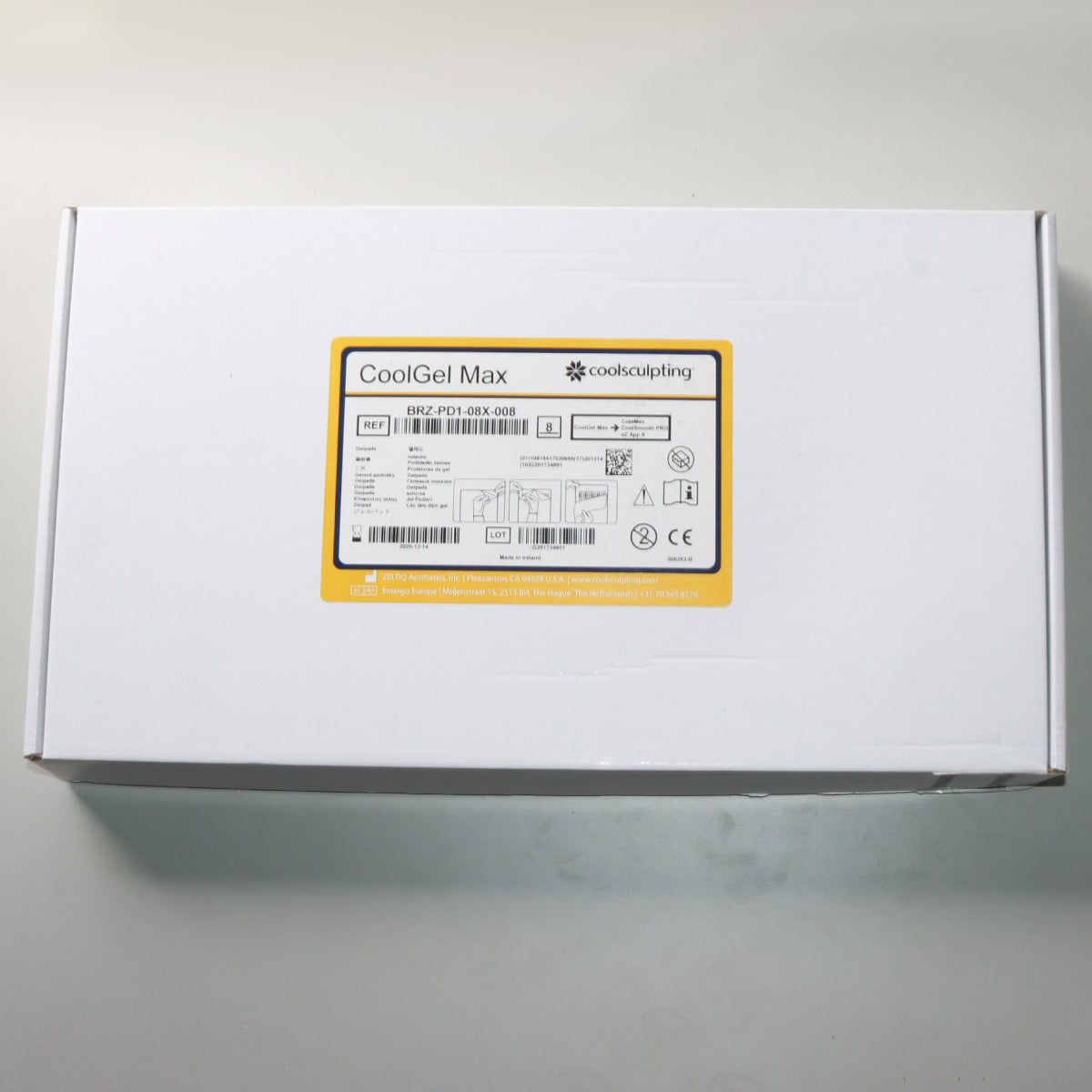 Zeltiq CoolSculpting CoolGel Max Cool Max Gel Pads BRZ-PD1-08X-008 EXP 2020-12