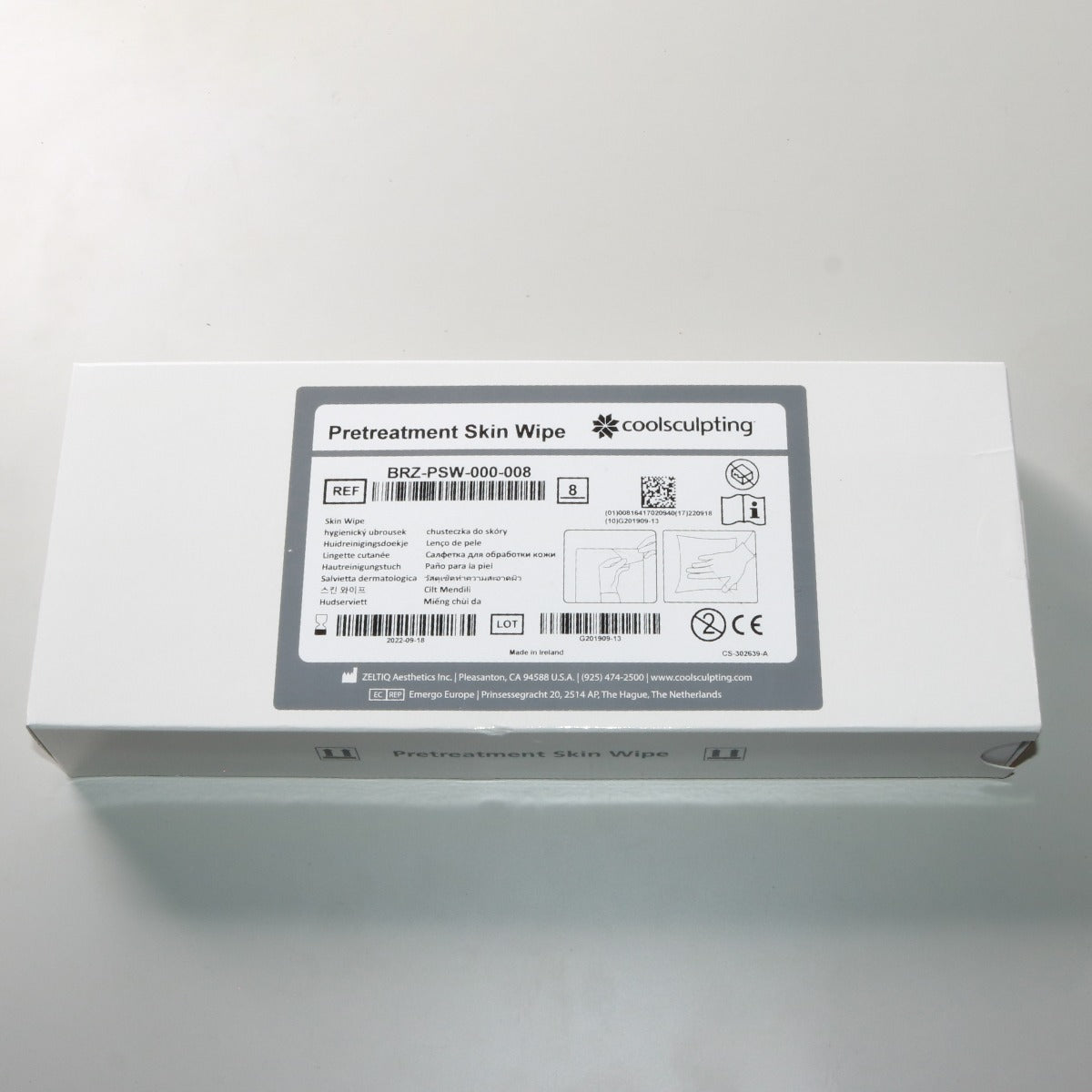 ZELTIQ CoolSculpting Pretreatment Skin Wipe BRZ-PSW-000-008 Treatment x8Pc - Expired