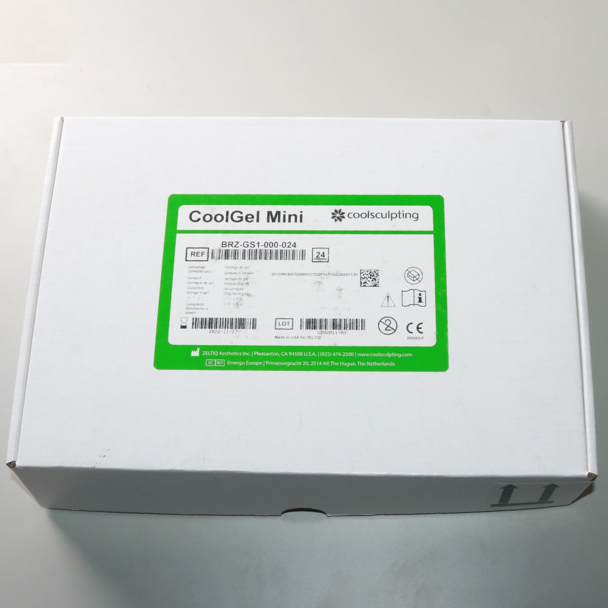 ZELTIQ CoolSculpting CoolGel Mini BRZ-GS1-000Cool Sculpting Exp: 2022-11 x24 Pcs