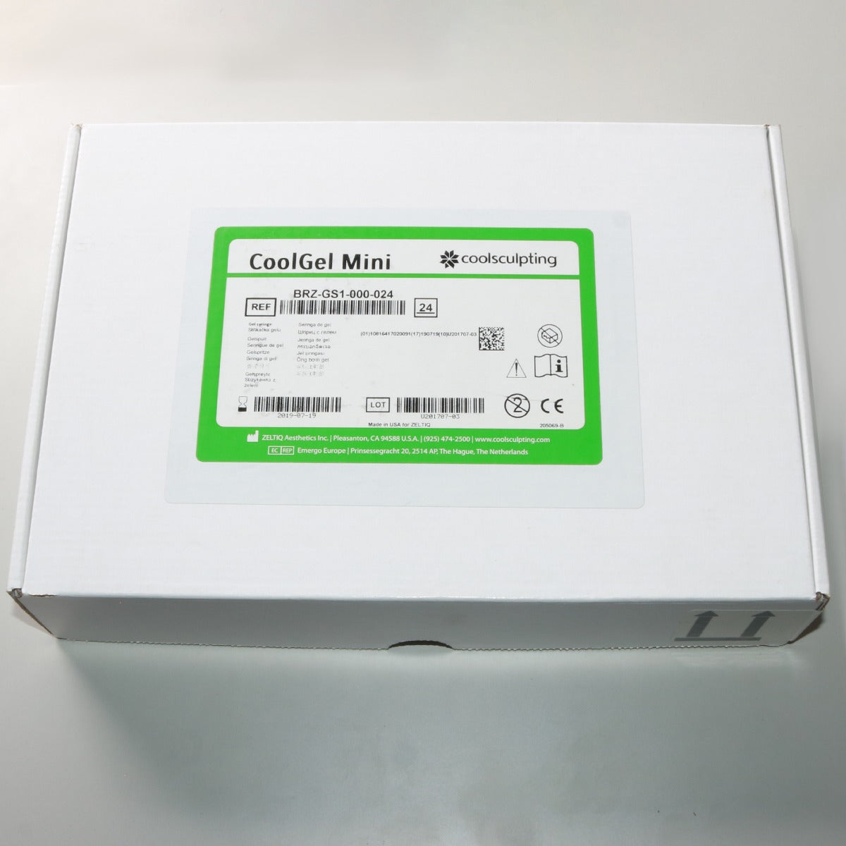 ZELTIQ CoolSculpting CoolGel Mini BRZ-GS1-000 Cool Sculpting Exp: 2019-07 x24 Pc