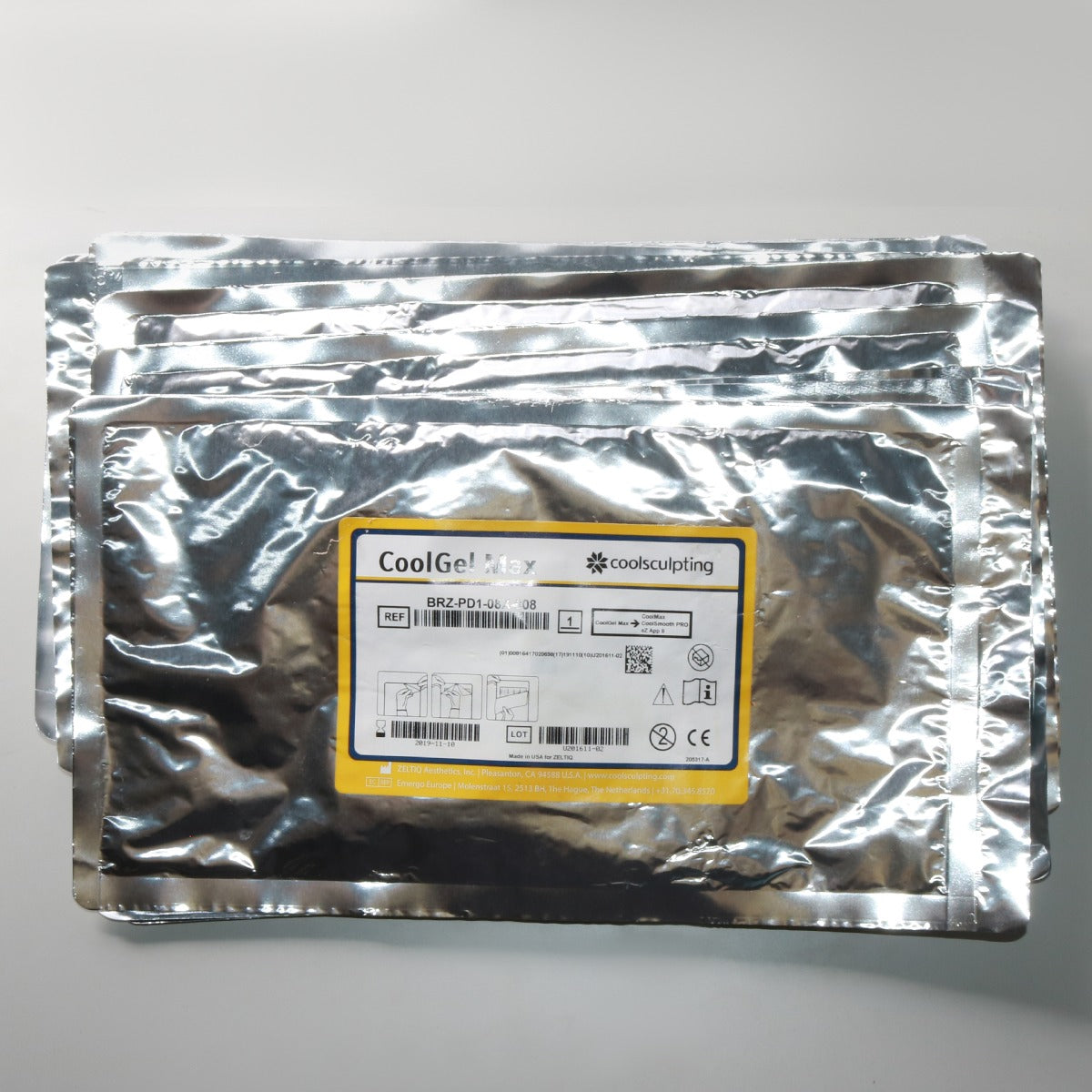 Zeltiq CoolSculpting CoolGel Max Cool Max Gel Pads BRZ-PD1-08X 22 Pack EXP 2019