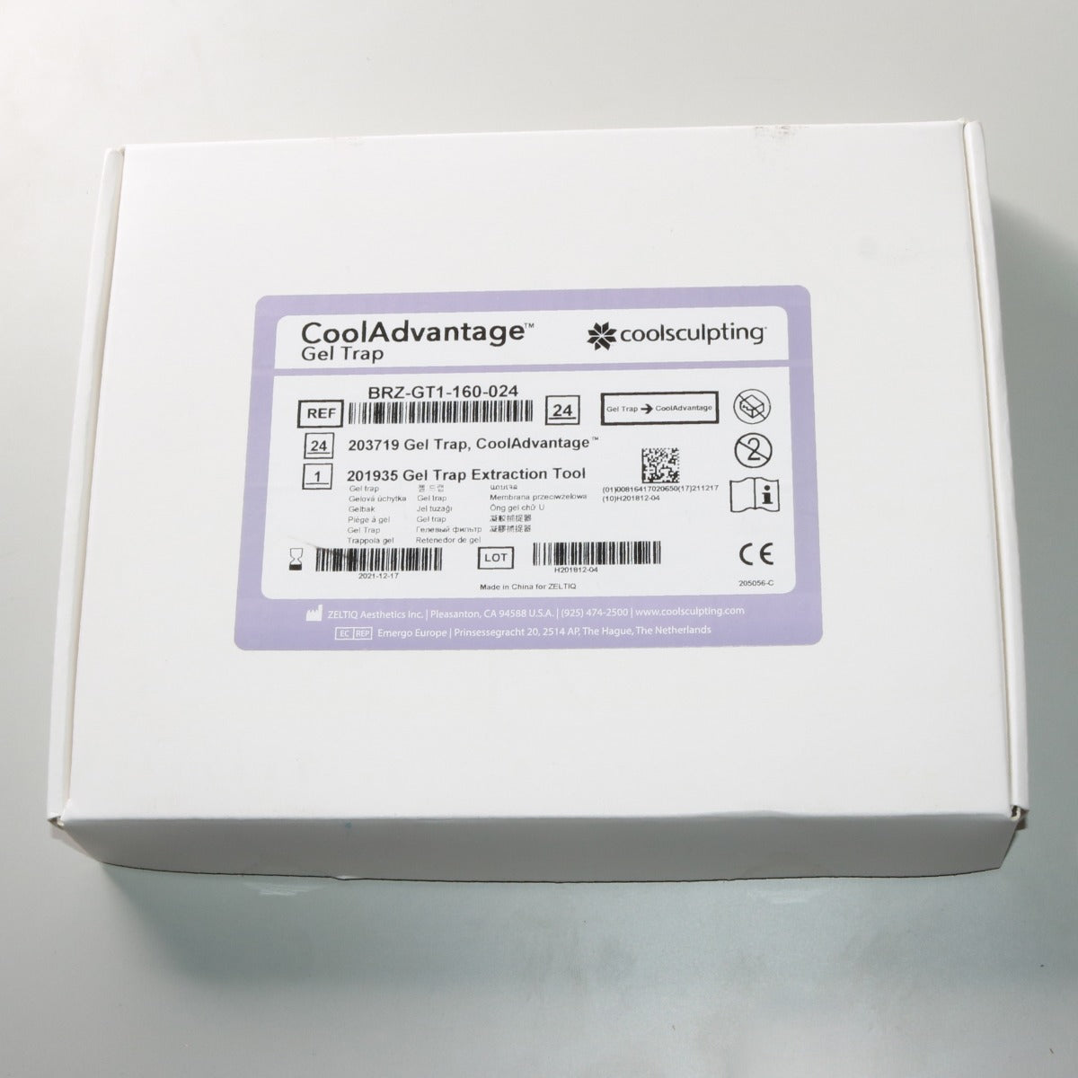 Zeltiq CoolSculpting CoolAdvantage Gel Trap 8Pack BRZ-GT1-160-024 EXP 2021-12-17