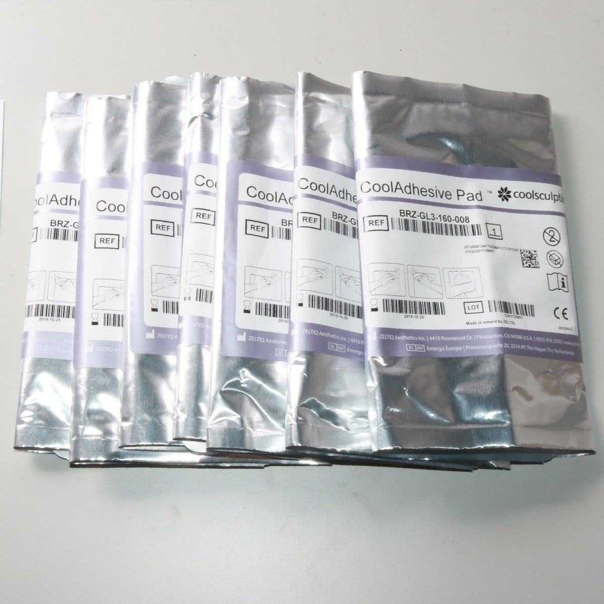 Zeltiq CoolSculpting Cool Advantage CoolAdhesive Pads BRZ-GL3-160 7PK EXP2019-10