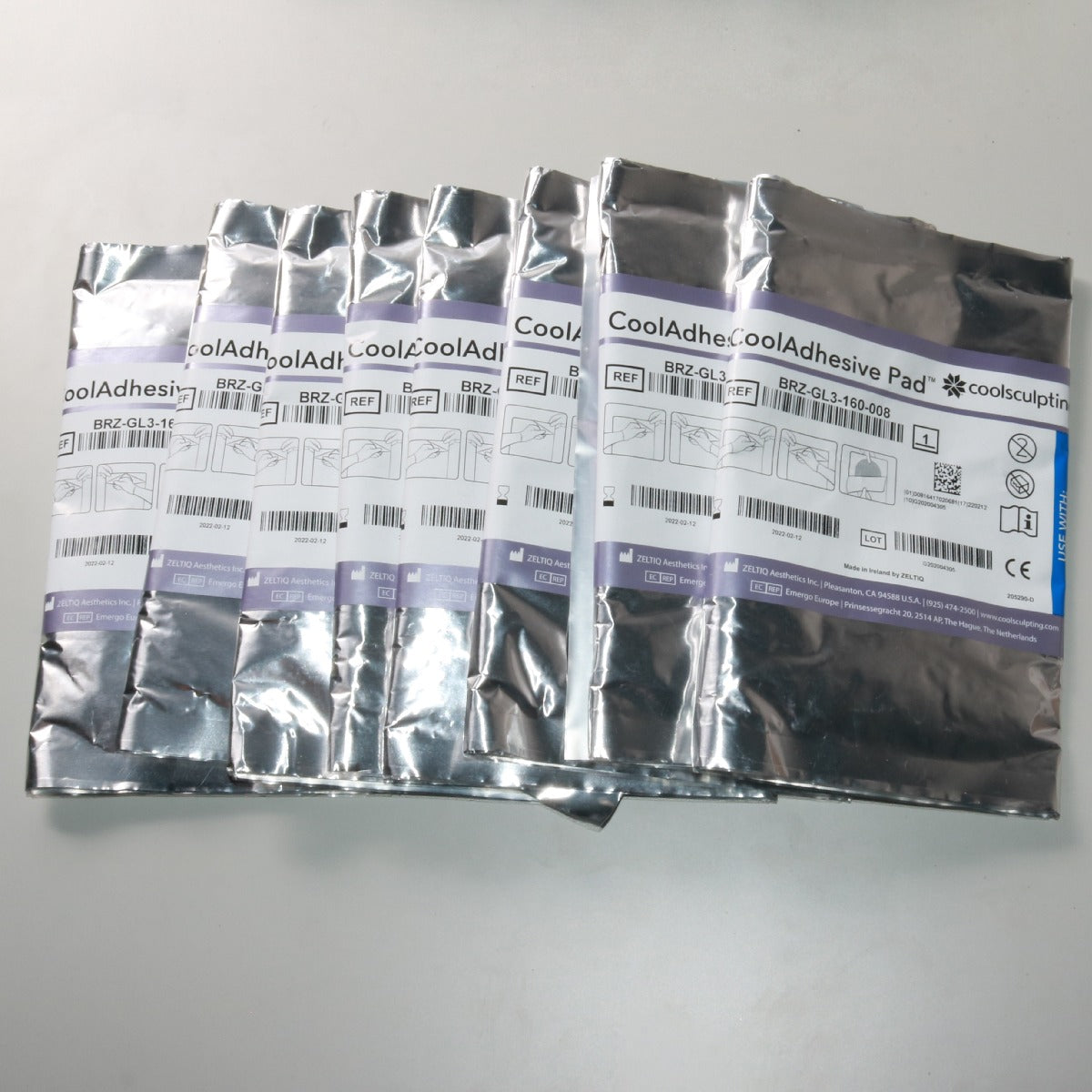 Zeltiq CoolSculpting Cool Advantage CoolAdhesive Pads BRZ-GL3-160 8PK EXP2022-02