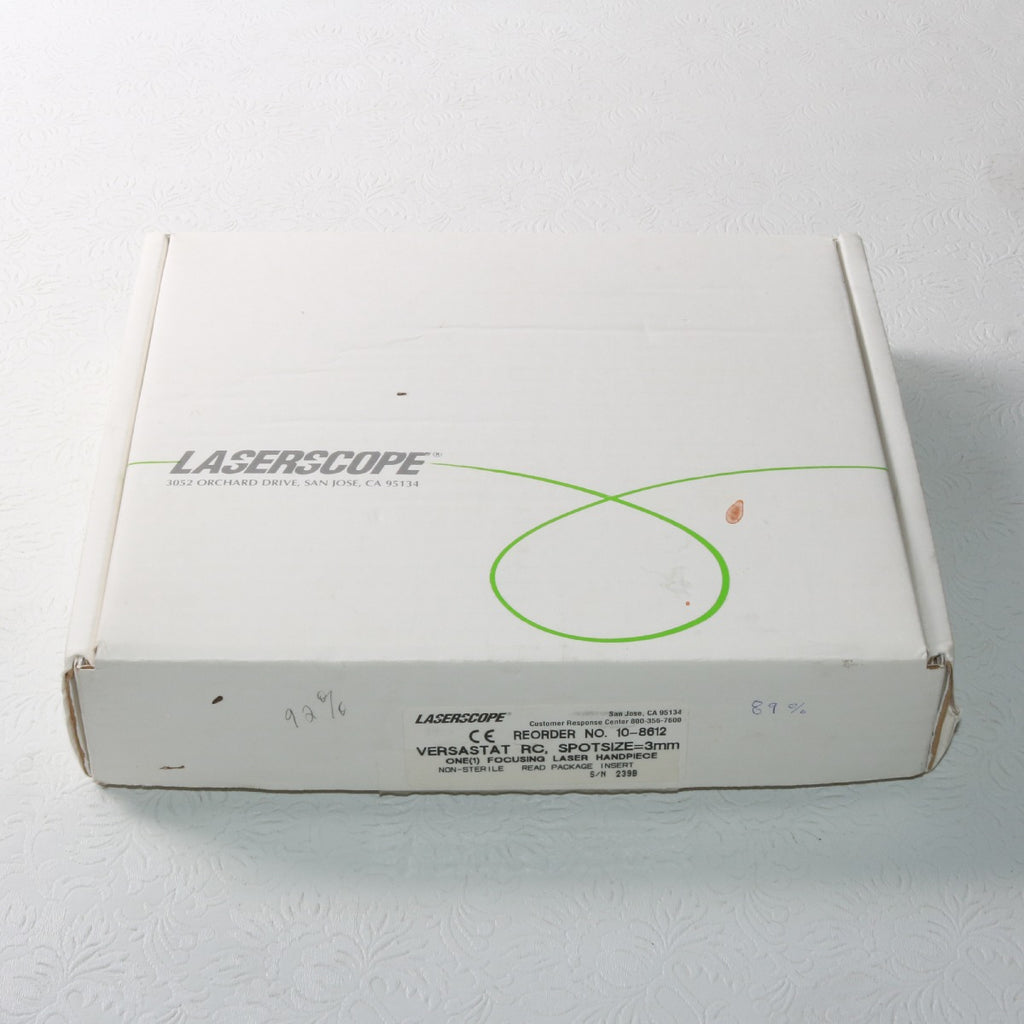 LaserScope Versastat RC 3mm Laser Fiber Handpiece Calibrates 89% 10-8612