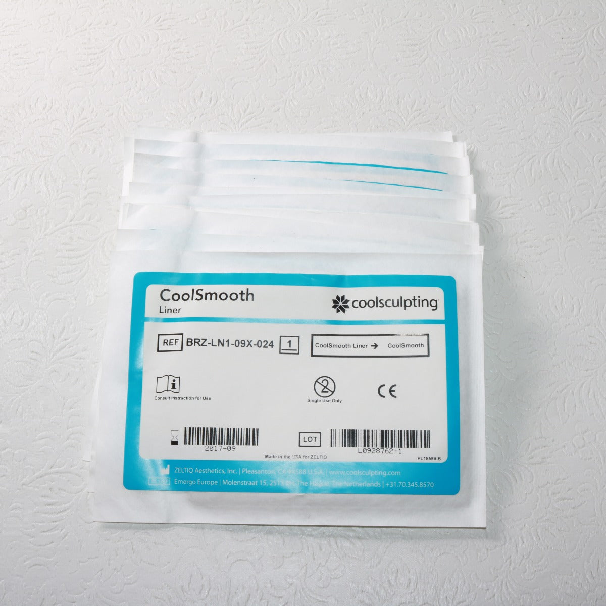 Zeltiq CoolSculpting CoolSmooth Applicator Liner BRZ-LN1-09X-024 14PK EXP2017