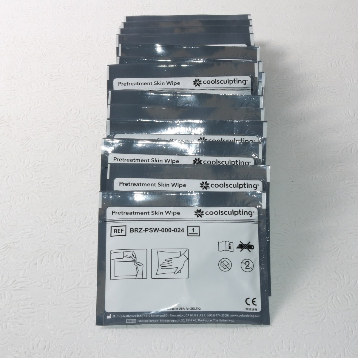 Zeltiq CoolSculpting BRZ-PSW-000 Pretreatment Skin Wipe EXP 2021-10-23 (18 PACK)