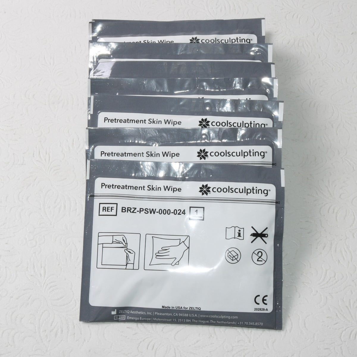 Zeltiq CoolSculpting BRZ-PSW-000 Pretreatment Skin Wipe EXP 2020-10-27 (9 PACK)