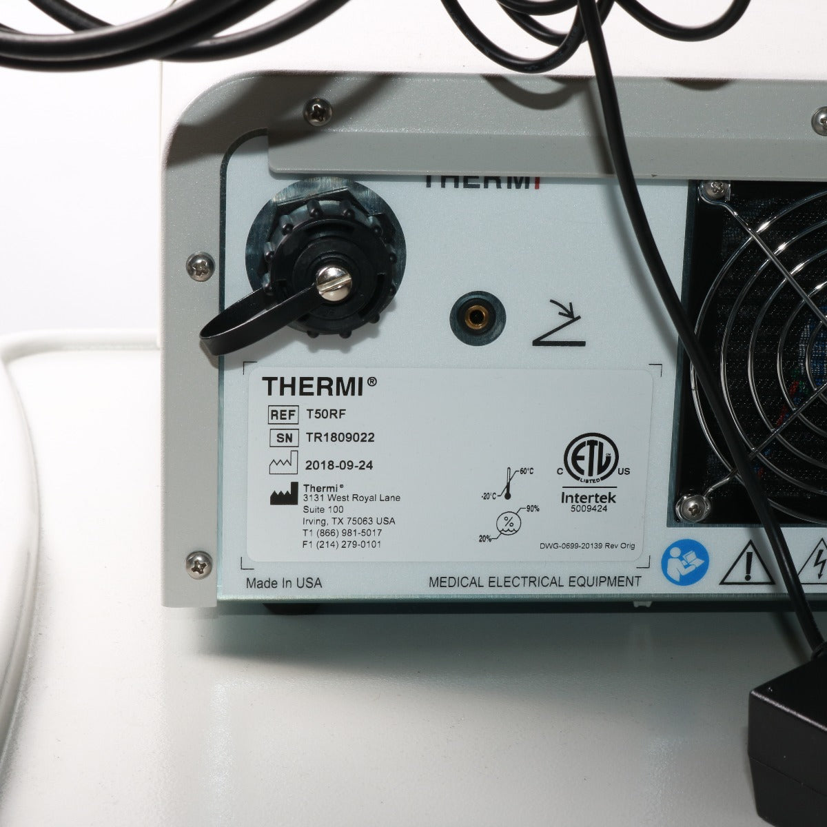 2018 ThermiRF Arvati T50RF ThermiSmooth Temperature Control Tighten Complete Kit