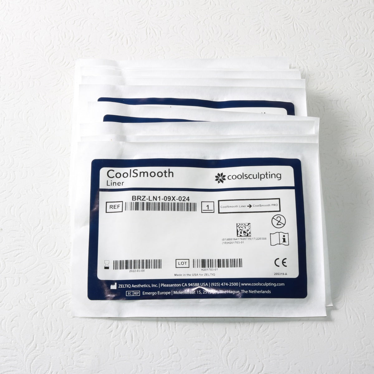 Zeltiq CoolSculpting BRZ-LN1-09X-024 CoolSmooth Cool SMOOTH Liners 19PK EXP 2022