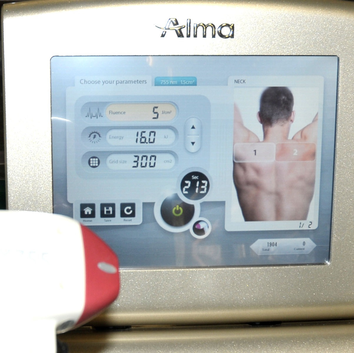 2016 Alma Diode Laser ALEX 755nm Platinum Soprano ICE Hair Removal Handpiece