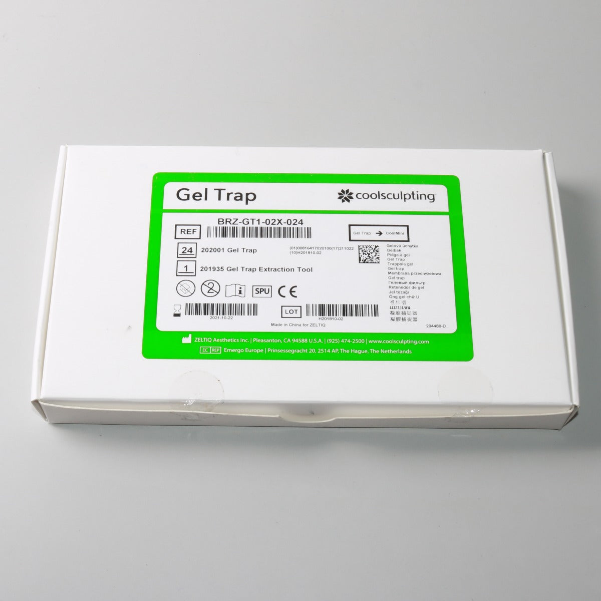 Zeltiq CoolSculpting Mini BRZ-GT1-02X-024 CoolMini Gel Traps 24PK EXP 2021-10