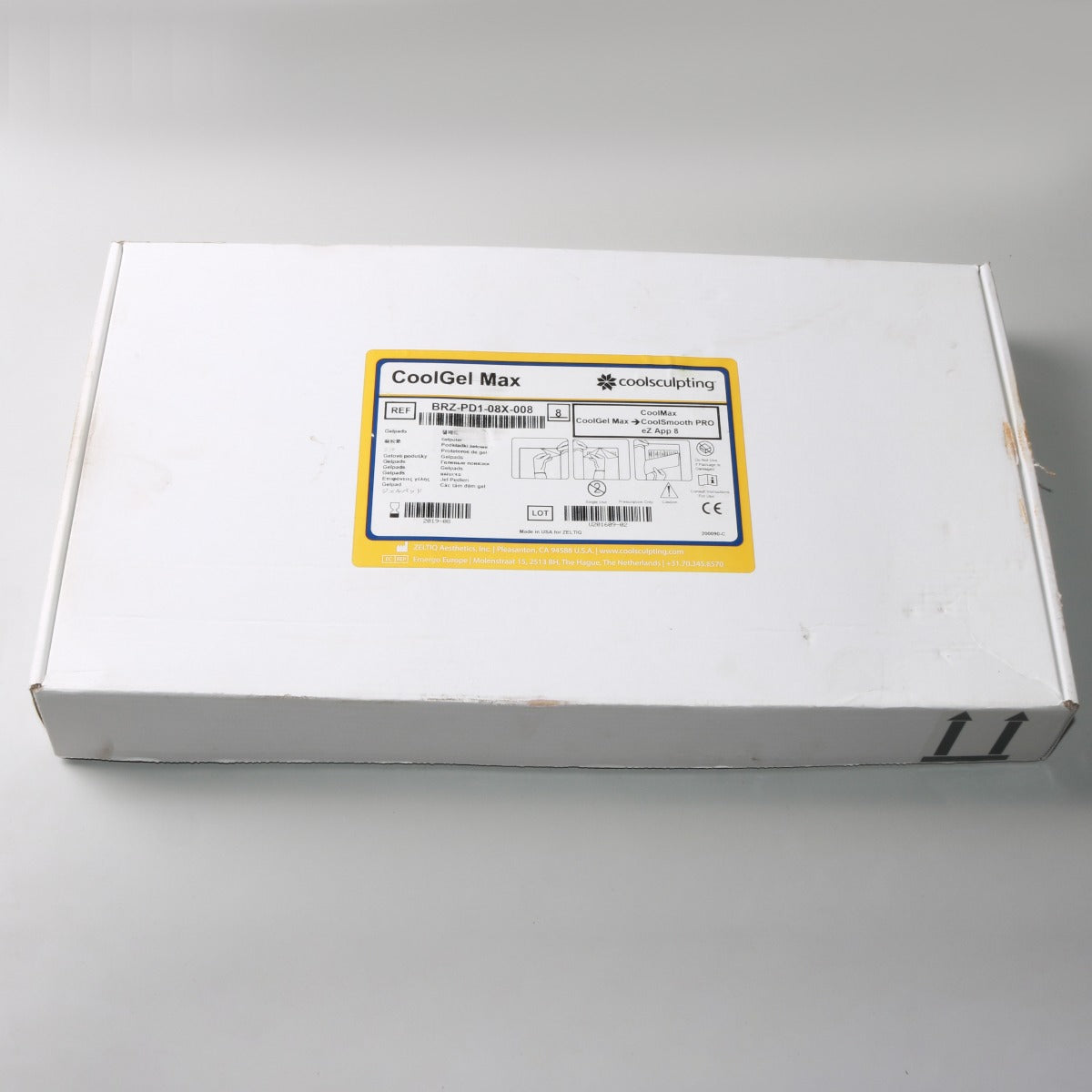 Zeltiq CoolSculpting CoolGel Max Cool Max Gel Pads BRZ-PD1-08X-008 EXP 2019-08