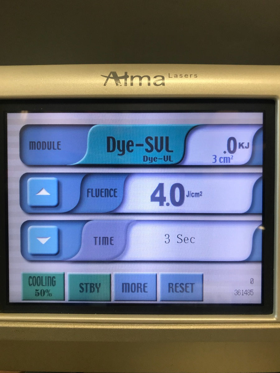 2014 Alma Harmony XL IPL Workstation 1 HP Dye-VL SVL 500-600 nm Pigment Vascular