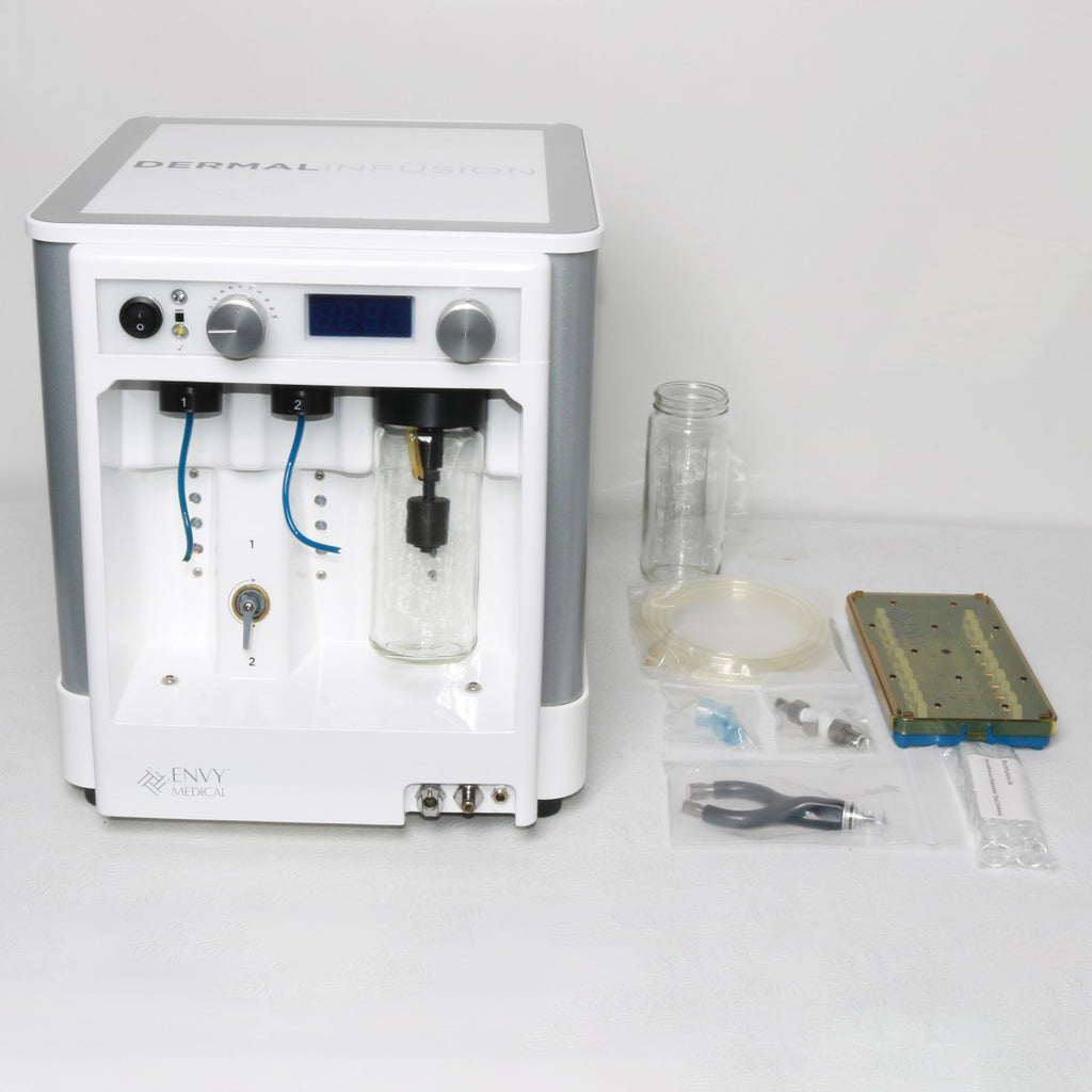 Envy Medical SilkPeel 3 MD SP3 Dermalinfusion Face HP Kit Tips 163h Small Crack