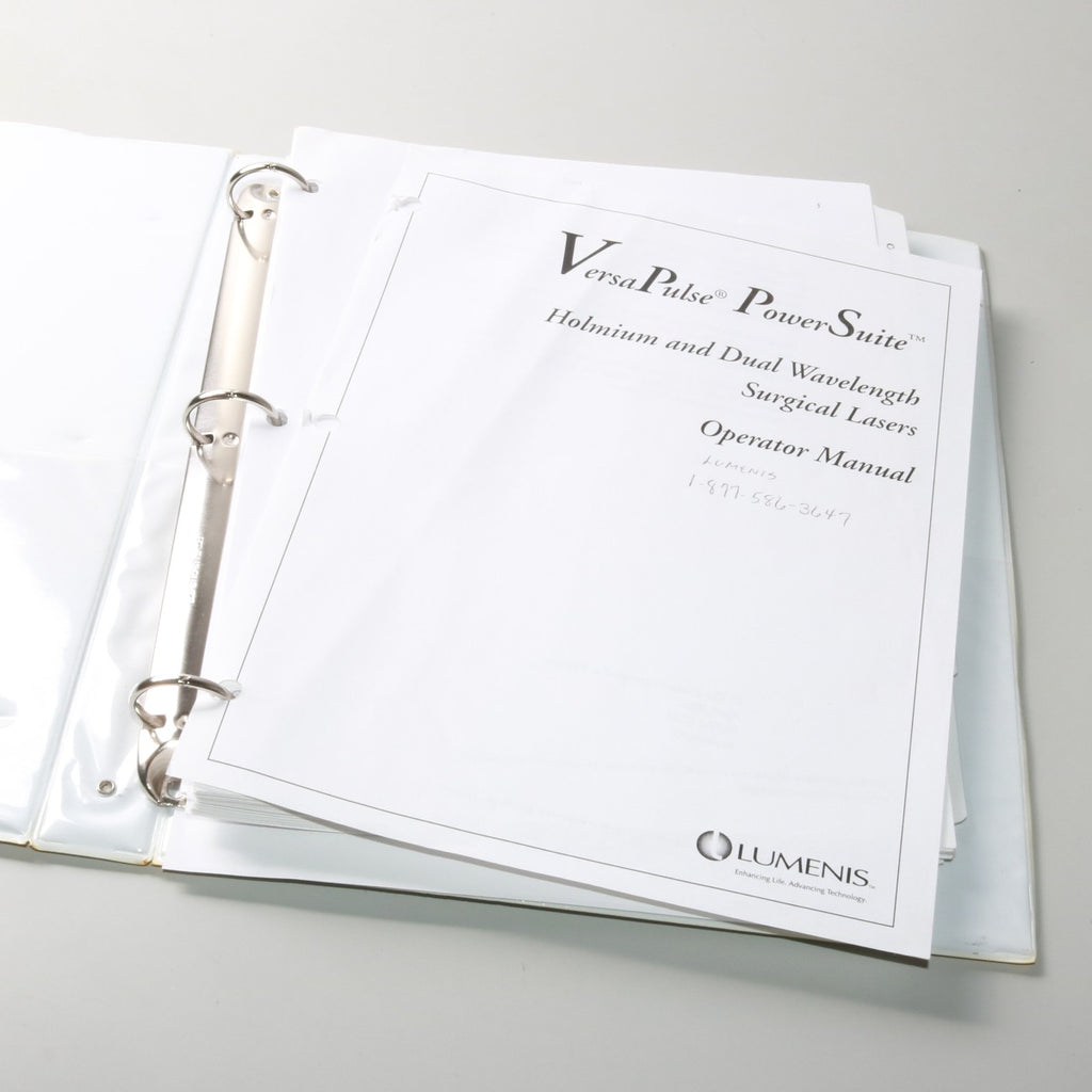 2006 Lumenis VersaPulse PowerSuite Holmium & Dual WV Laser Operator Manual