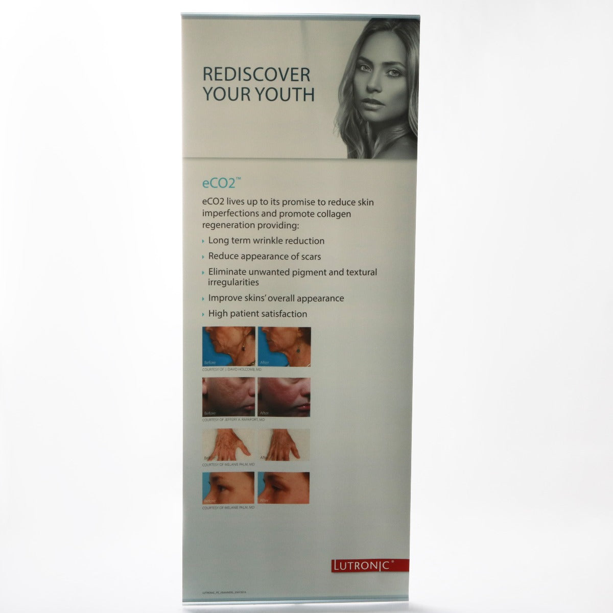 Lutronic eCO2 "Rediscover Your Truth" Laser Treatment Marketing Banner 33x80