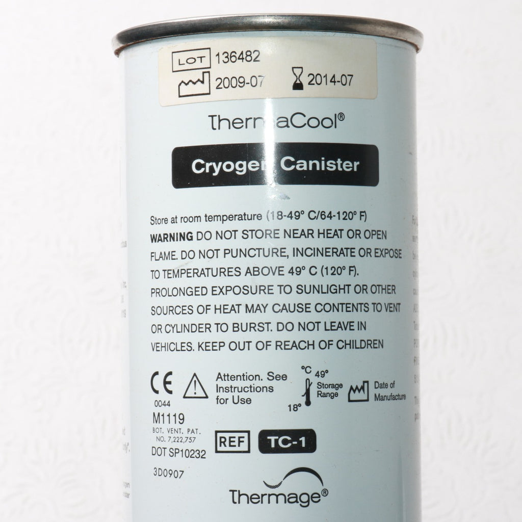 Solta Thermage TC-1 ThermaCool Cryogen Therma Cool 425g 15oz EXP2014 3 PACK OPEN