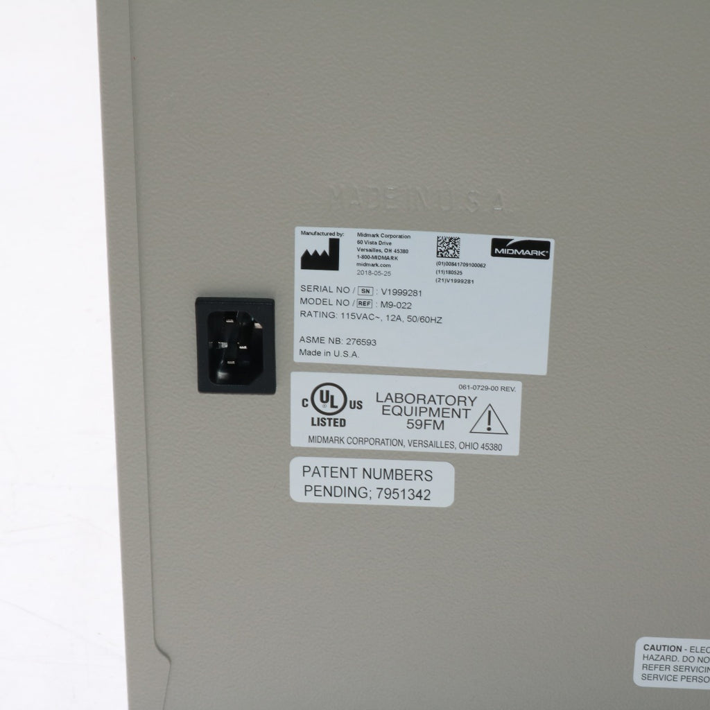2018 Midmark Ritter M9 UltraClave Automatic Steam Sterilizer Autoclave M9-022