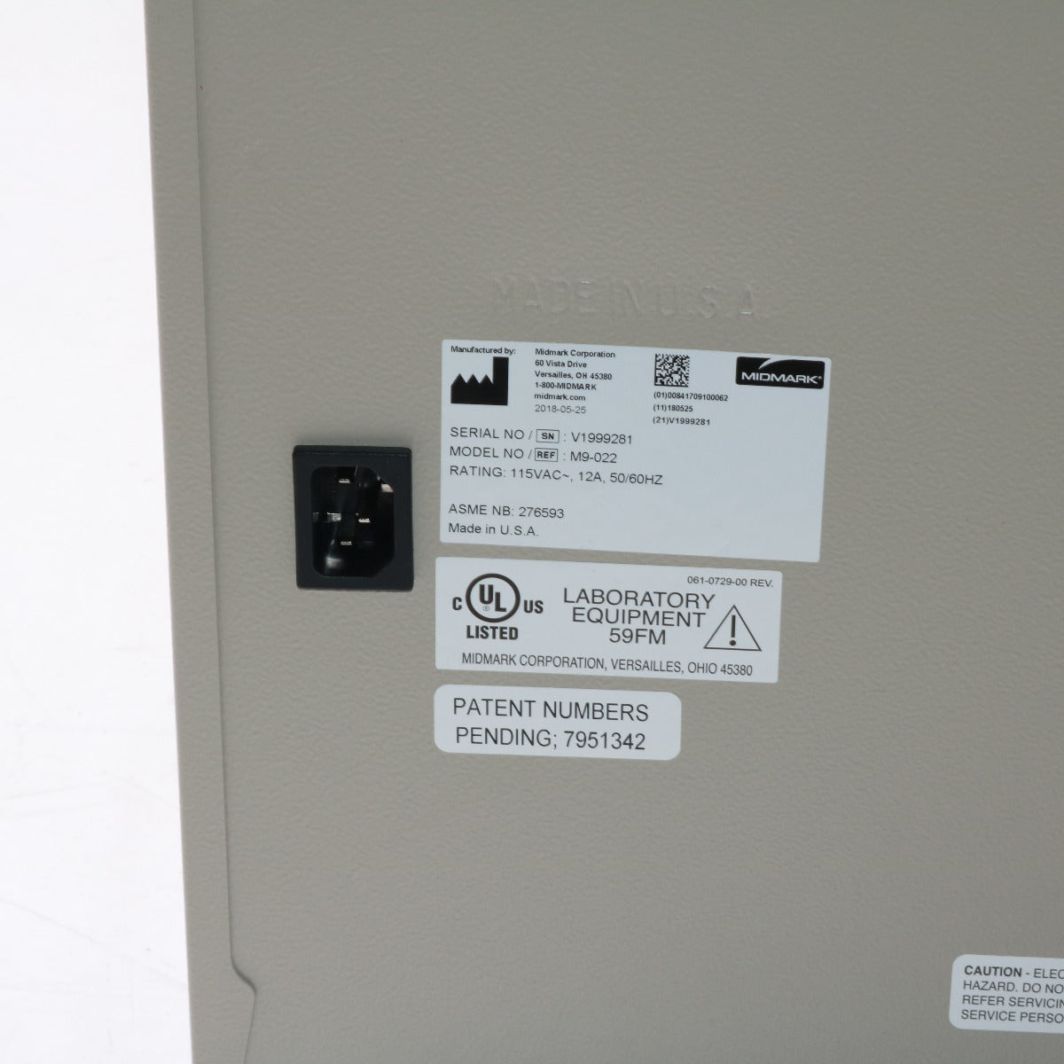 2018 Midmark Ritter M9 UltraClave Automatic Steam Sterilizer Autoclave M9-022